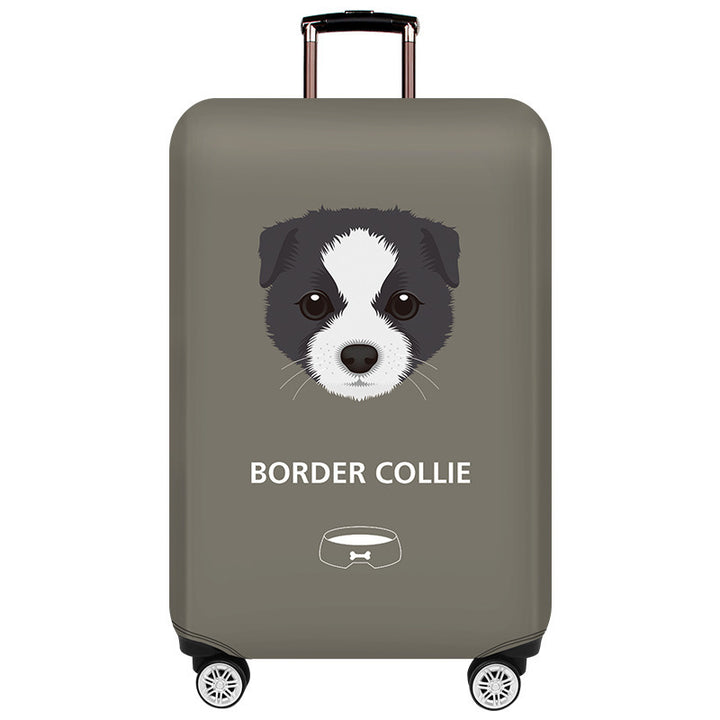 Unisex hard-shell suitcase with unique Pomeranian motif Kalsten