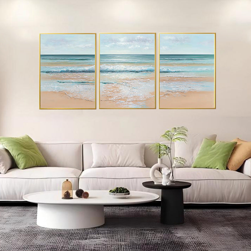 Coastal Seascape Art Triptych