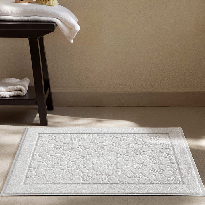 Plush Textured Bathroom Mat Kalsten