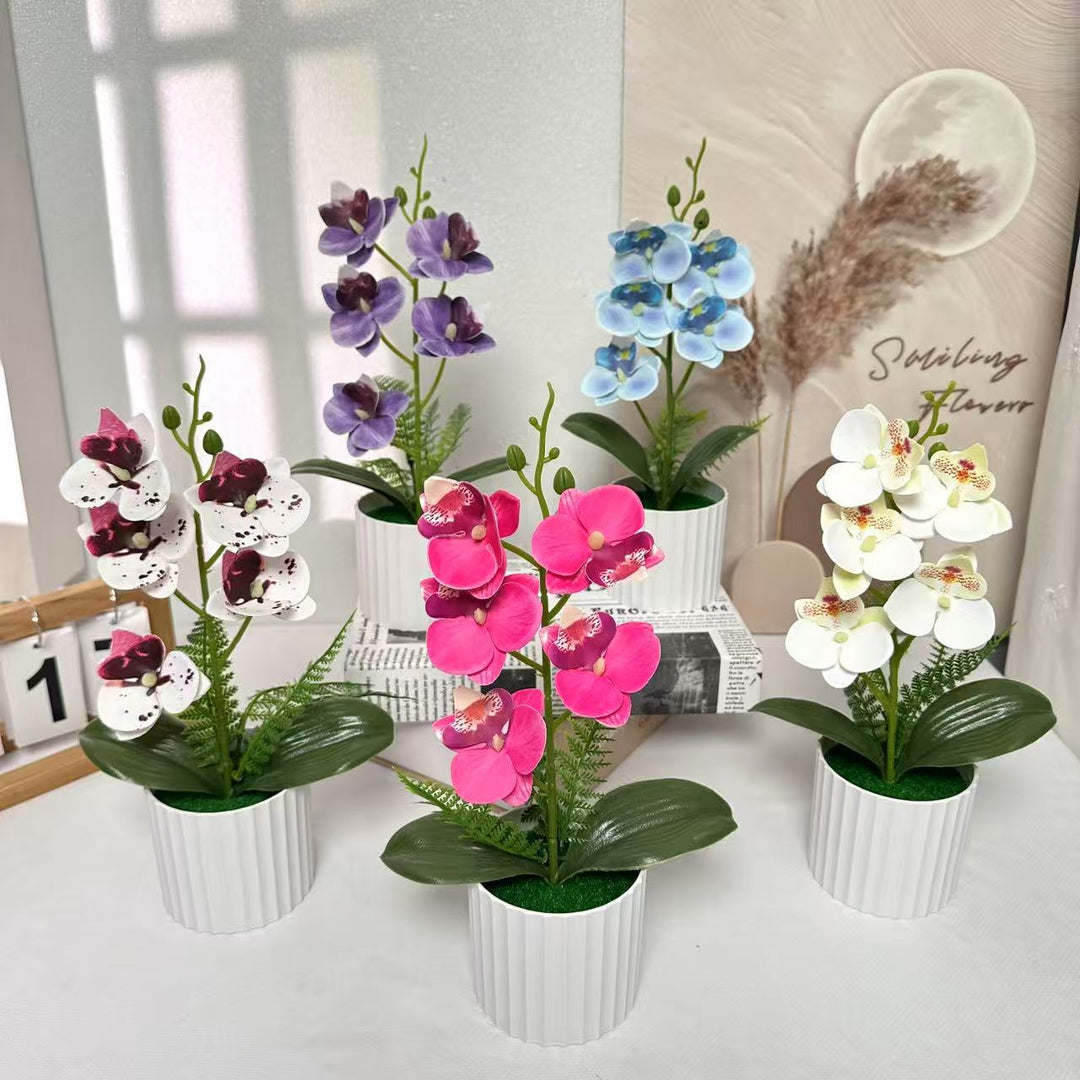 Faux Orchid Arrangement for Indoor Home Decor