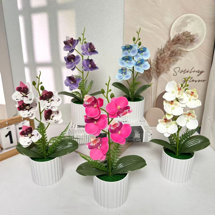 Faux Orchid Arrangement for Indoor Home Decor