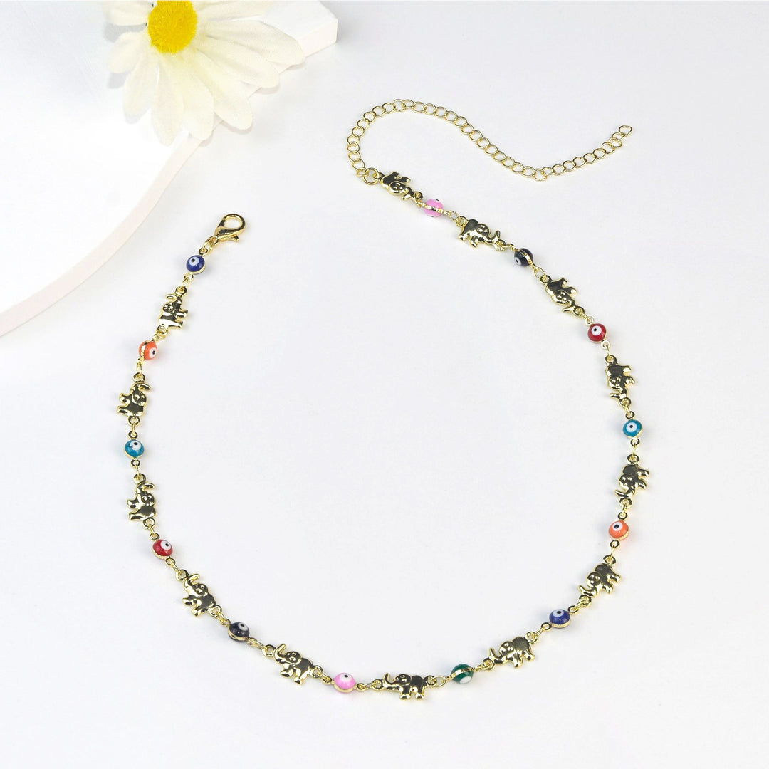 Colorful Elephant Charm Eyewear Chain Kalsten