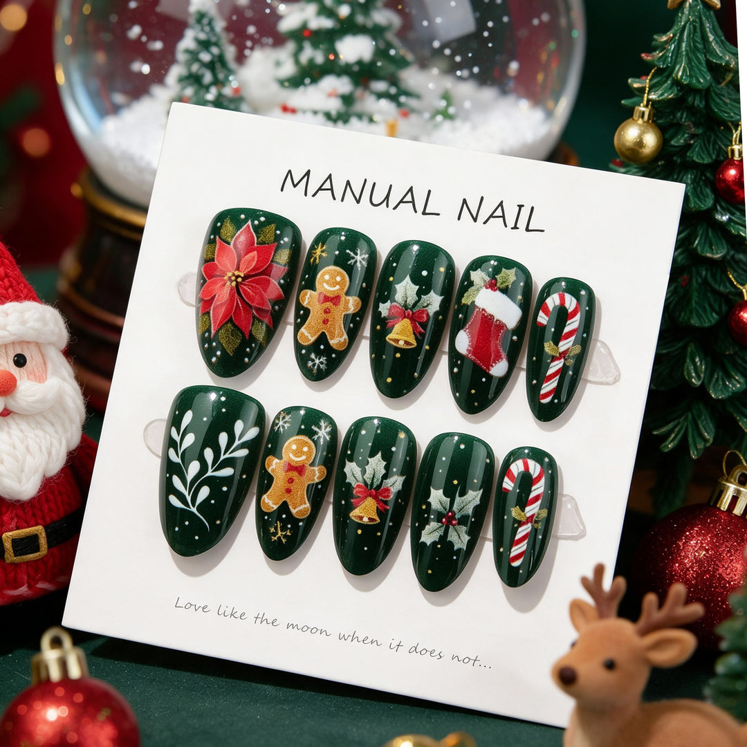 Holiday-Themed Press-On Nail Set