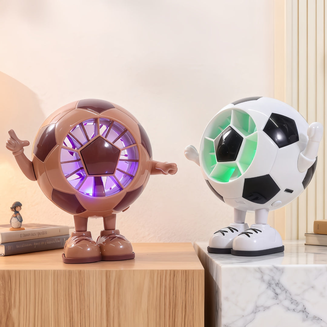 Creative table fan in football design Kalsten