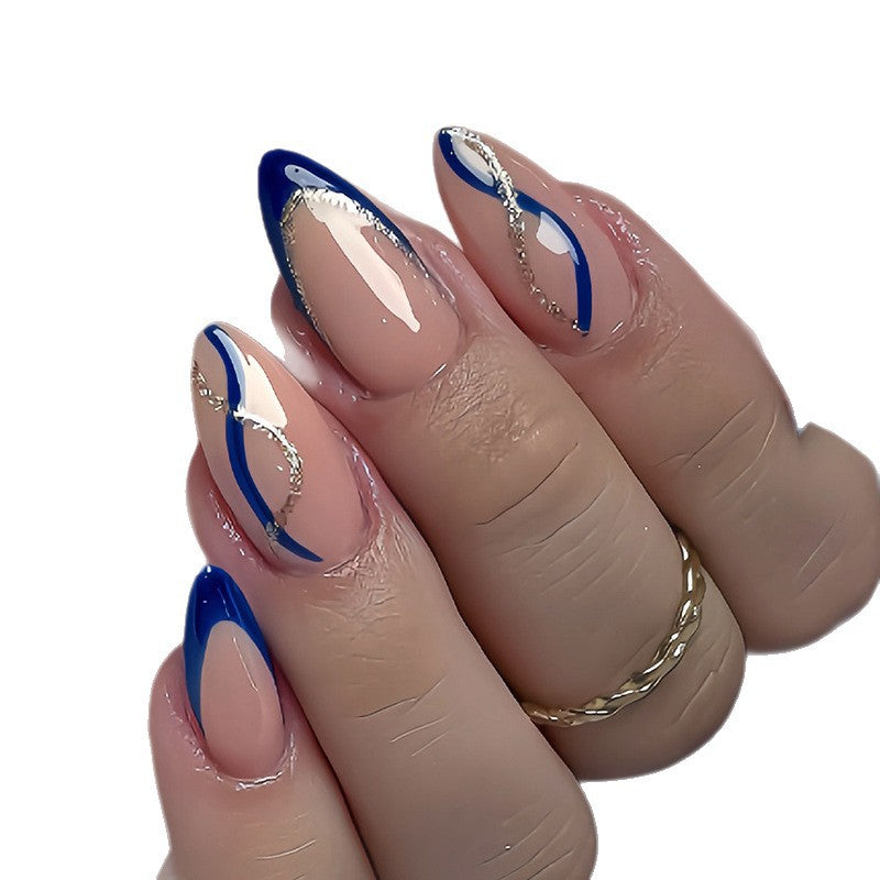 Artistic French Tip Nail Enhancements Kalsten