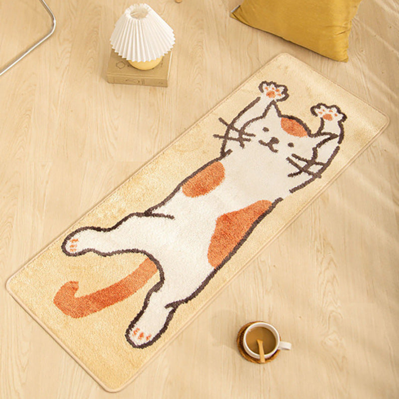 Cute Cartoon Animal-Themed Plush Area Rug