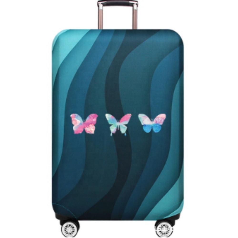 Women's Hard Shell Suitcase with Fashionable Butterfly Design Kalsten