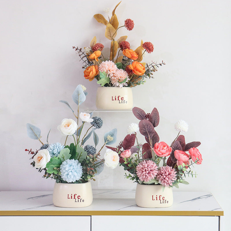 Elegant Faux Floral Centerpiece