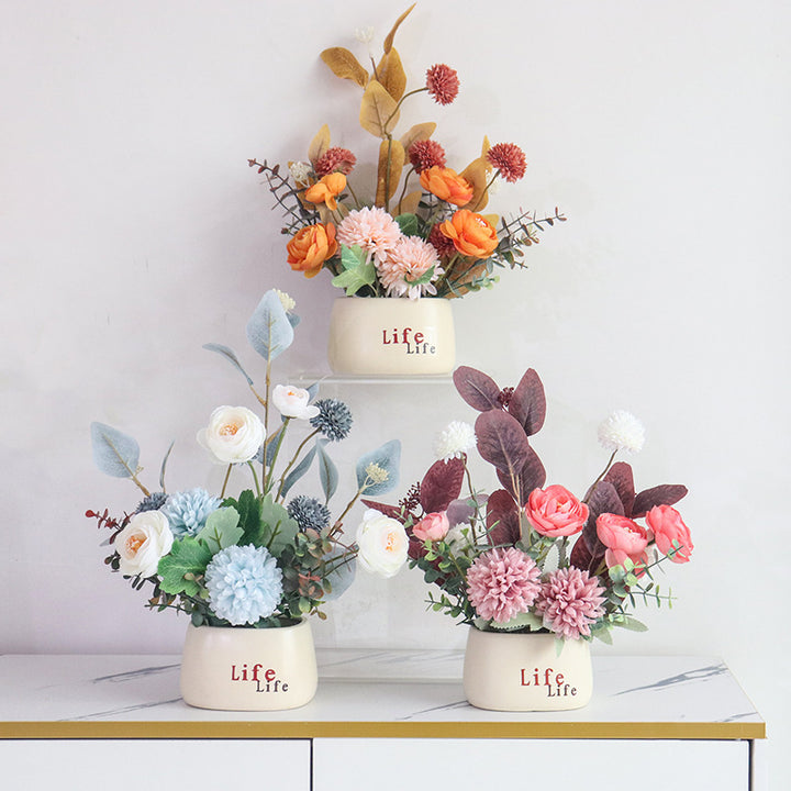 Elegant Faux Floral Centerpiece