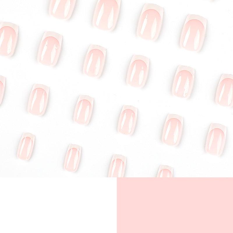 Elegant Nail Extensions with French Design Kalsten