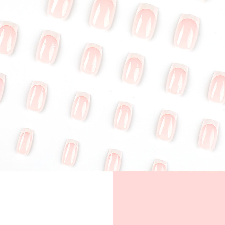 Elegant Nail Extensions with French Design Kalsten