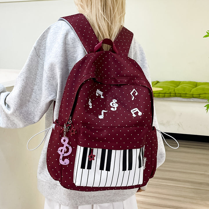 Musical-Themed Graphic Backpack Kalsten