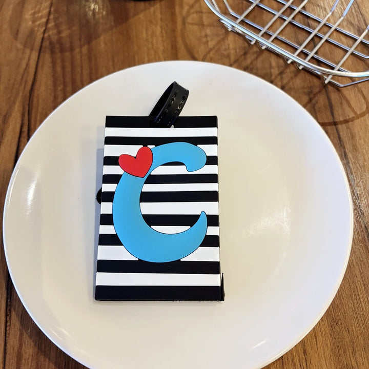 Personalized Striped Luggage Tag Kalsten