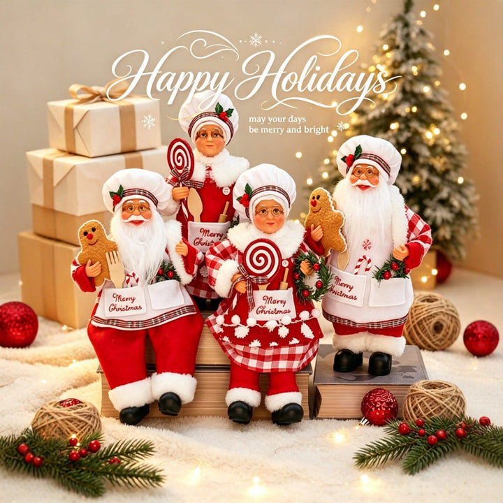 Nostalgic Santa Claus figure with gingerbread cookie mold Kalsten