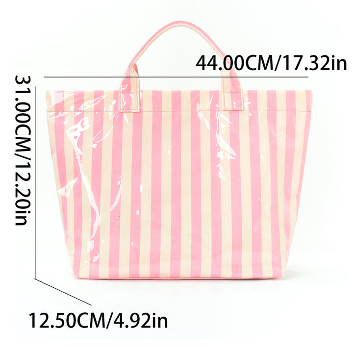 Beach bag with colorful check pattern and water-repellent coating Kalsten