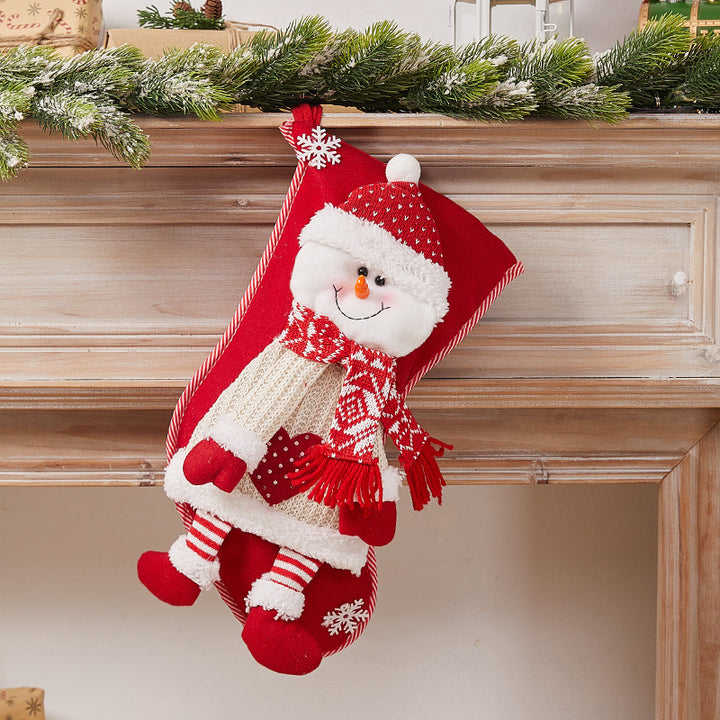 Festive Christmas stocking with nostalgic design Kalsten