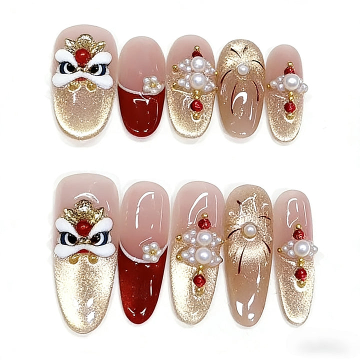 Decorative Themed Press-On Nail Set Kalsten
