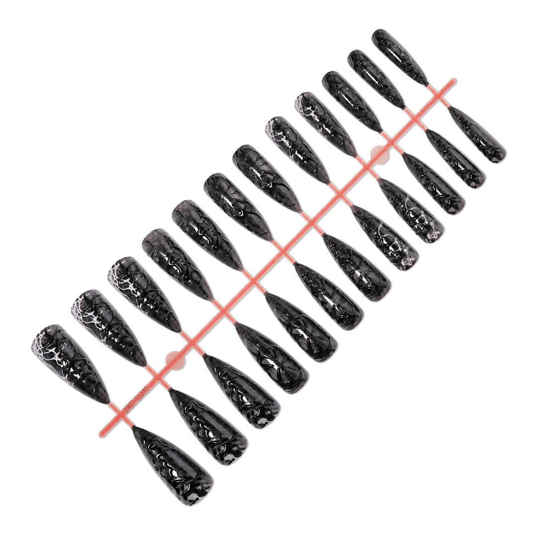 Nail art set with glamorous Gothic design Kalsten