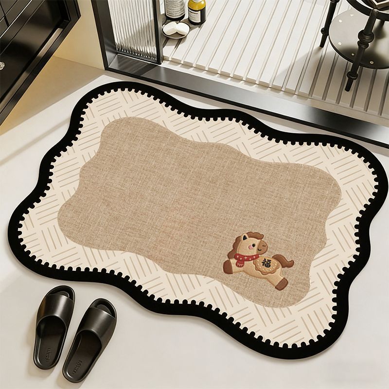Elegant Vintage Floral Print Area Mat