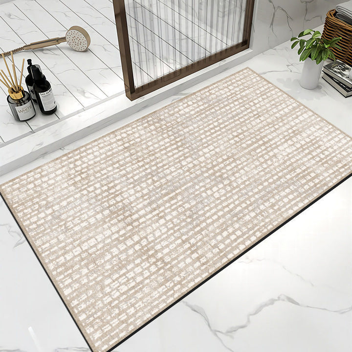 Non-Slip Geometric Pattern Bathroom Mat Kalsten