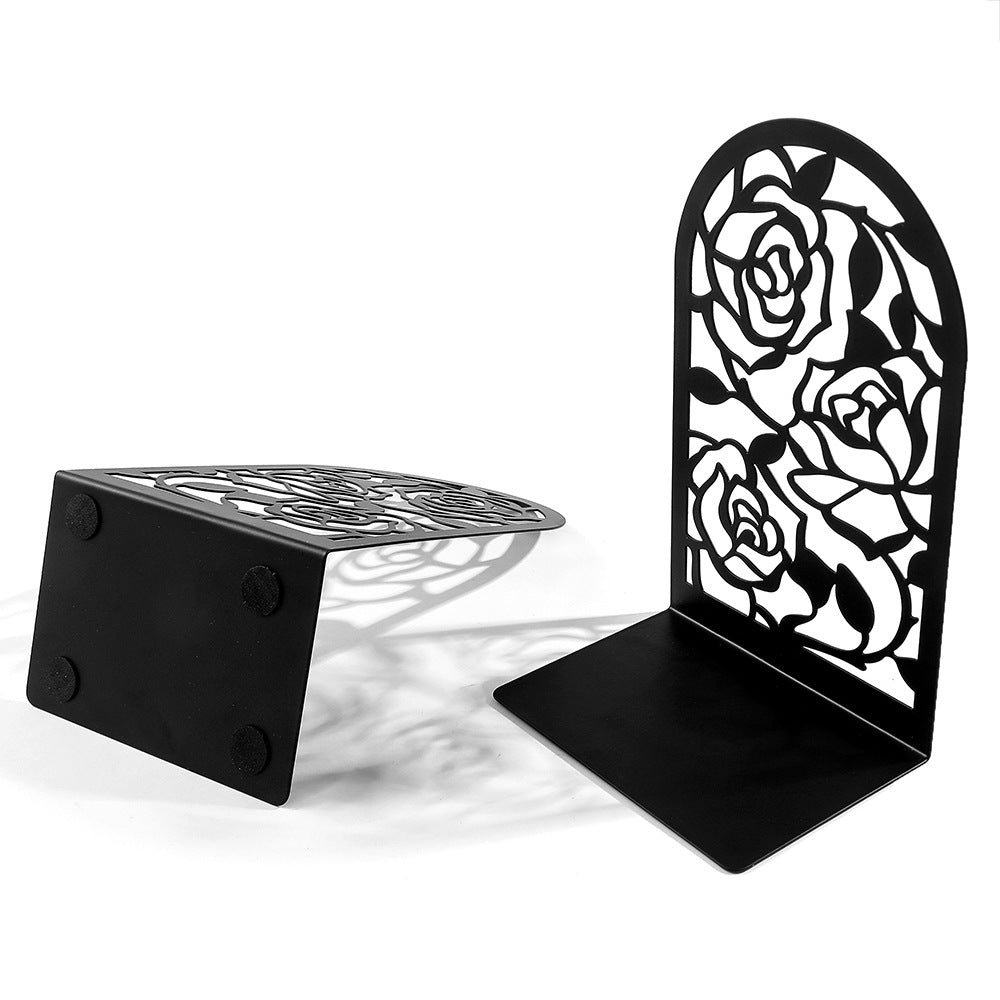 Floral-Themed Decorative Bookends