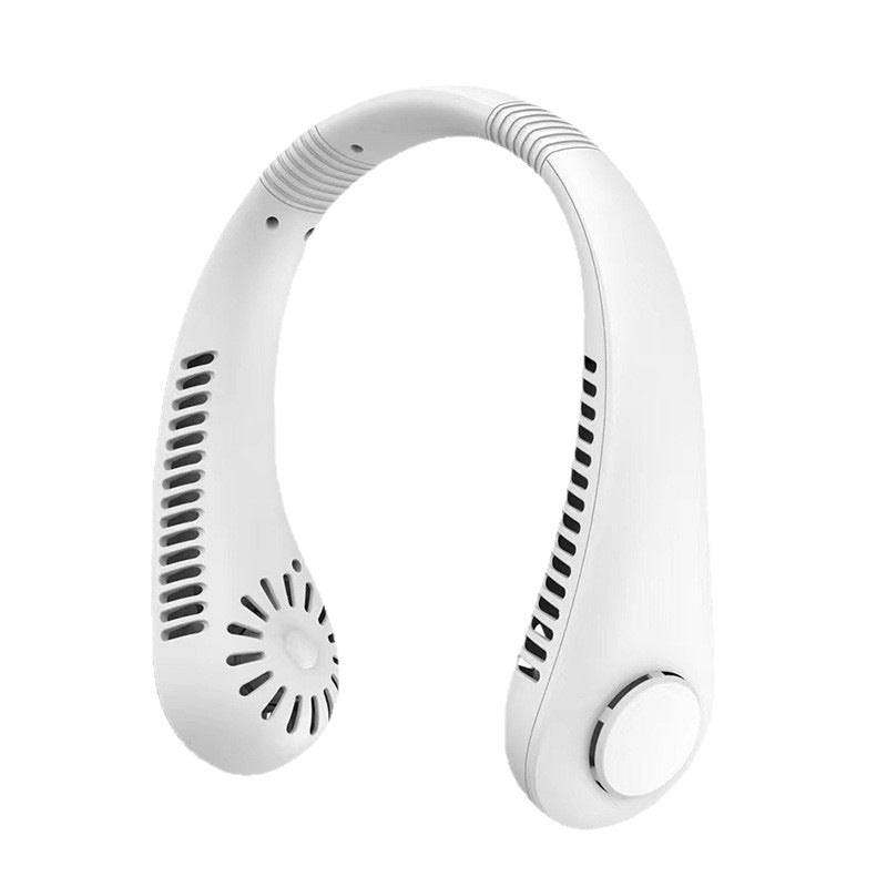 Cooling hands-free wearable neck fan with brushless motors and USB-C rechargeable Kalsten