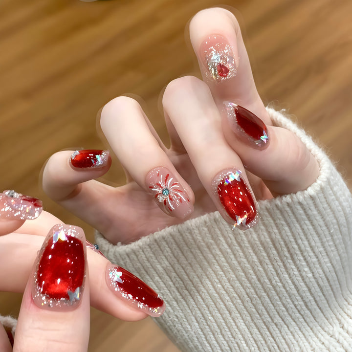 Glittering artificial nails Kalsten