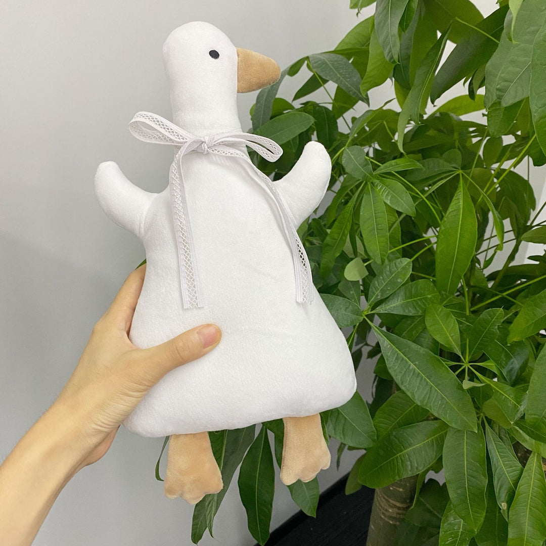 Handcrafted Long‑Neck Goose Plush Decorative Nursery Pillow