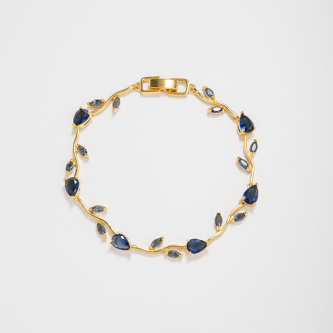 Elegant Floral Design Statement Bracelet Kalsten