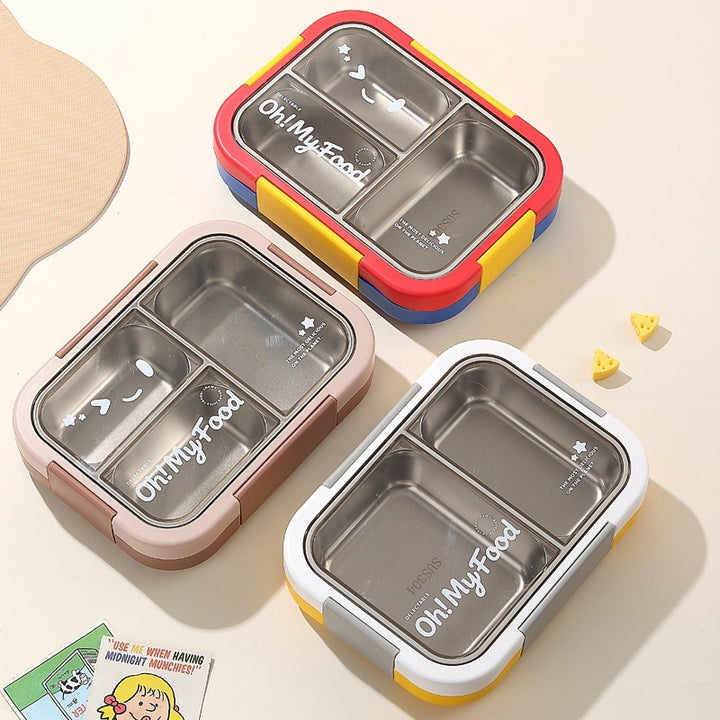 Multi-Compartment Stainless Steel Bento Box