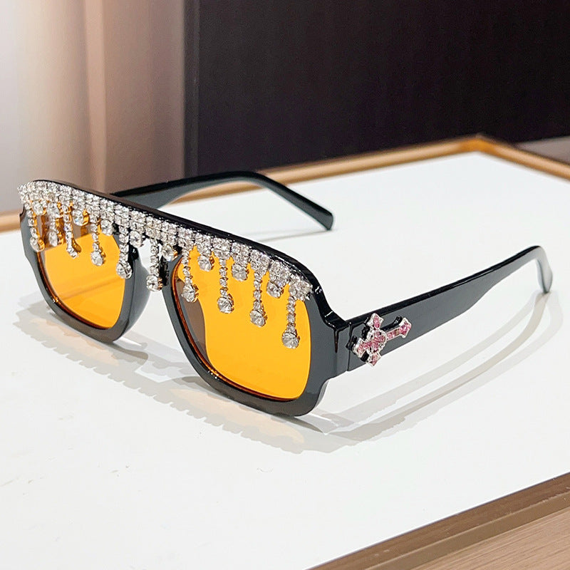 Glamorous Crystal-Embellished Sunglasses Kalsten