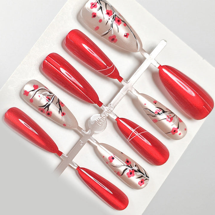 Artistic Cherry Blossom Press-On Nail Set Kalsten 1788157506