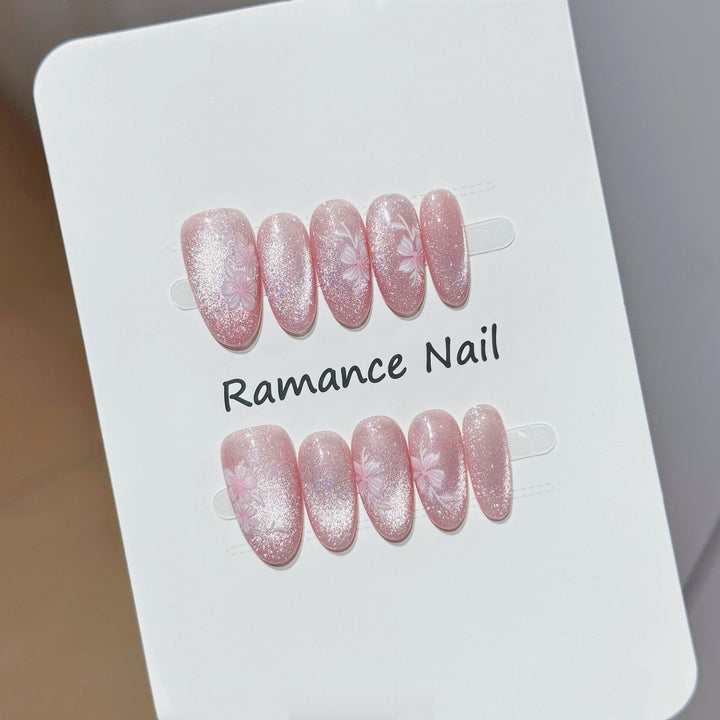 Floral Design Press-On Nail Set Kalsten