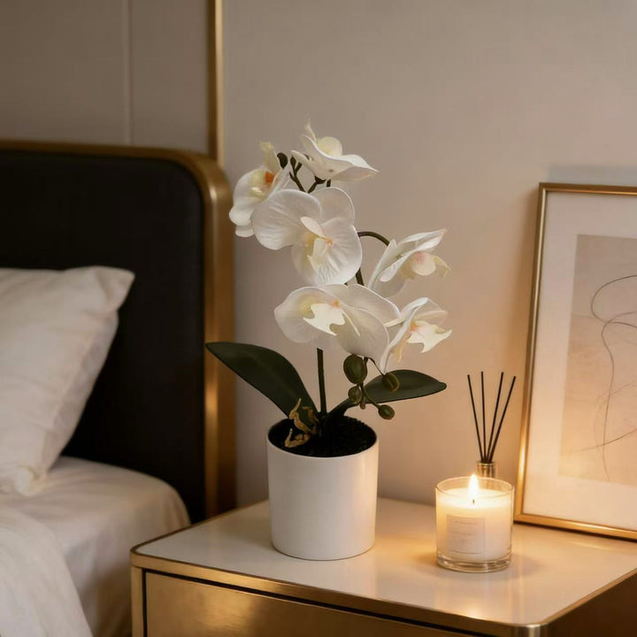 Lifelike Phalaenopsis Orchid Plant Arrangement