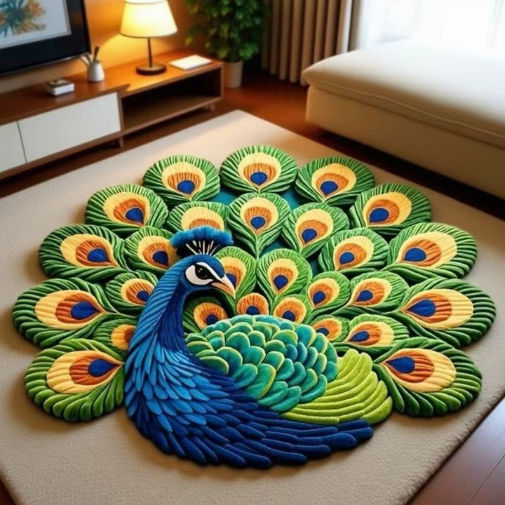 Floral Pattern Plush Area Rug