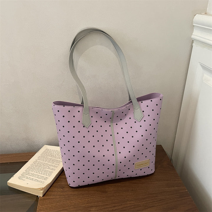 Trendy Polka Dot Tote Bag