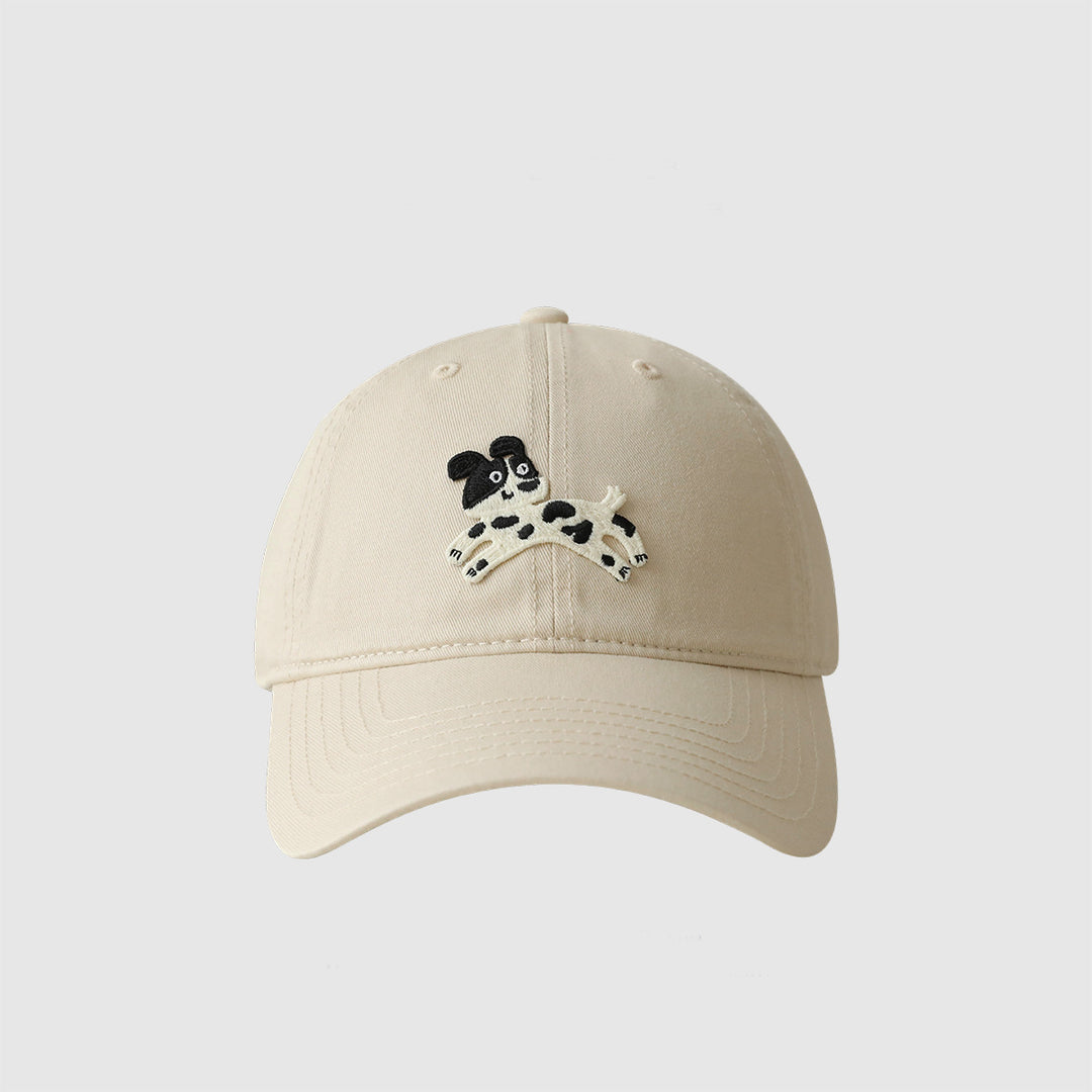 Playful Animal Embroidered Cap