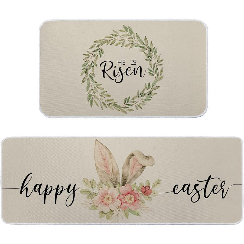 Decorative Bunny Print Runner Mat Kalsten