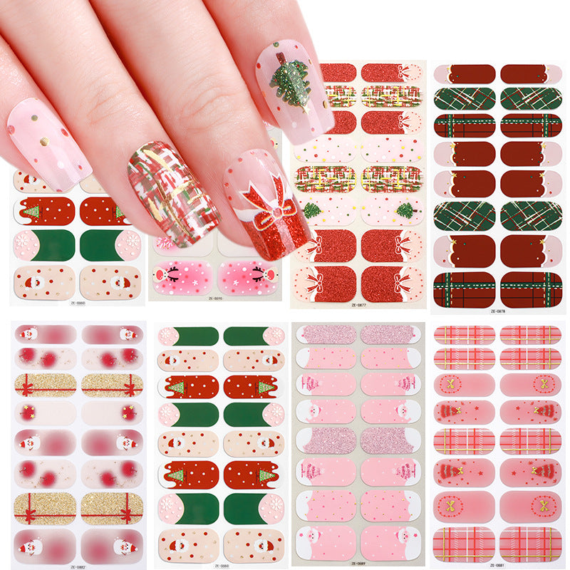 Holiday-Themed Nail Art Stickers