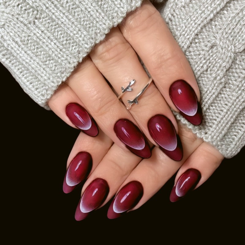 Artistic Almond-Shaped Press-On Nail Set Kalsten