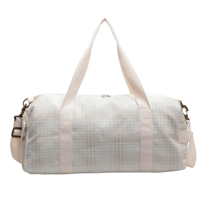 Versatile Checked Travel Duffle Bag Kalsten