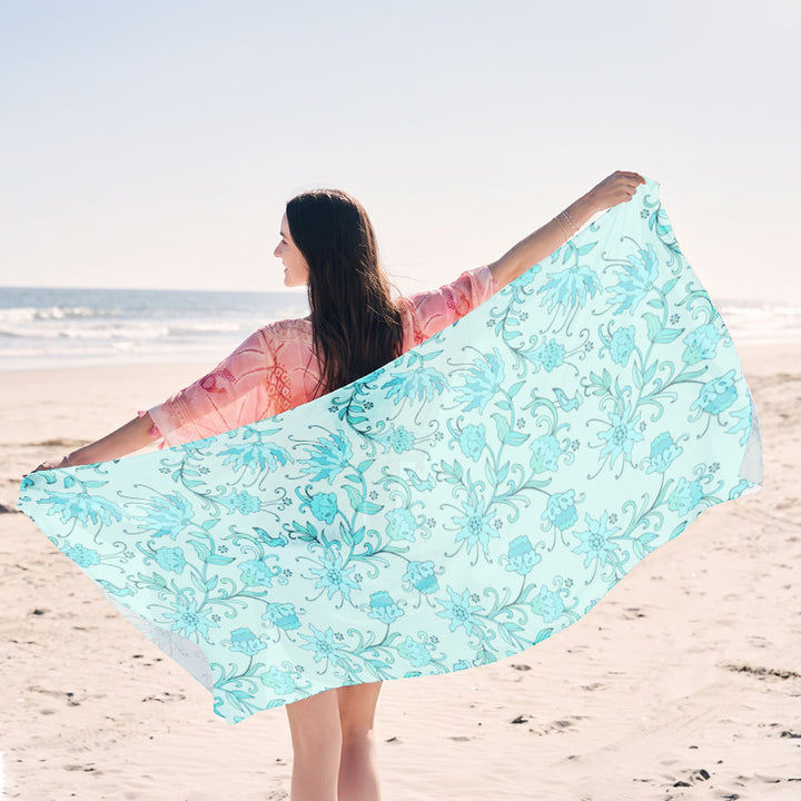 Beach towel in elegant jellyfish design Kalsten