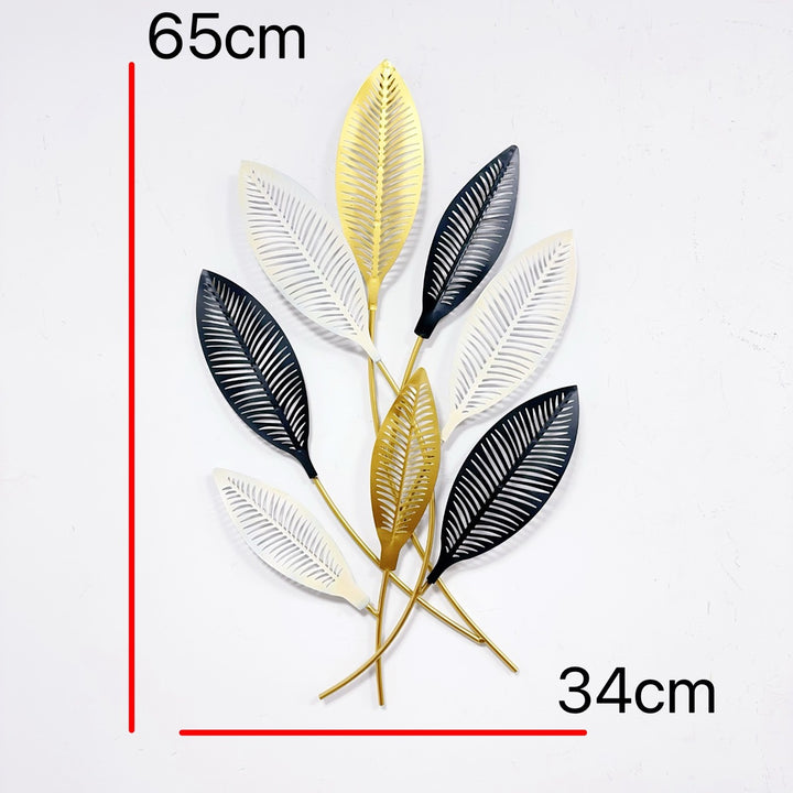 Modern Leaf Metal Wall Art Kalsten