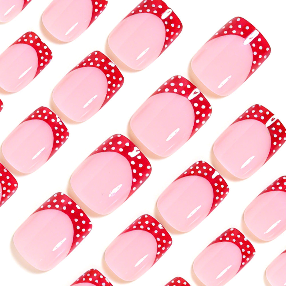 Decorative French Tip Nail Art Design Kalsten