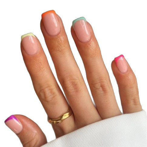 Classic French Tip Nail Enhancements Kalsten