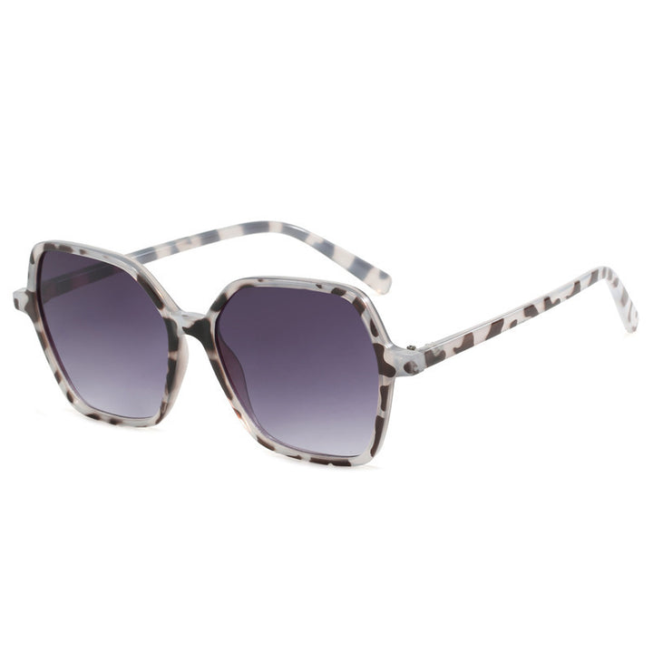 Women's oversized sunglasses with modern, transparent frame Kalsten