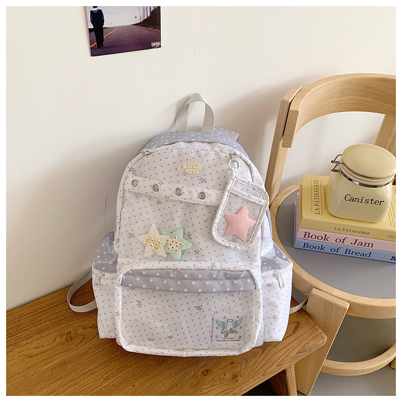 Cute Star Print Backpack