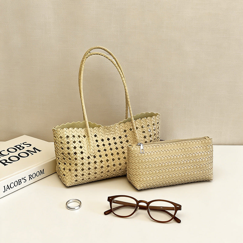 WoHandwoven Straw Market Tote Bag Kalsten