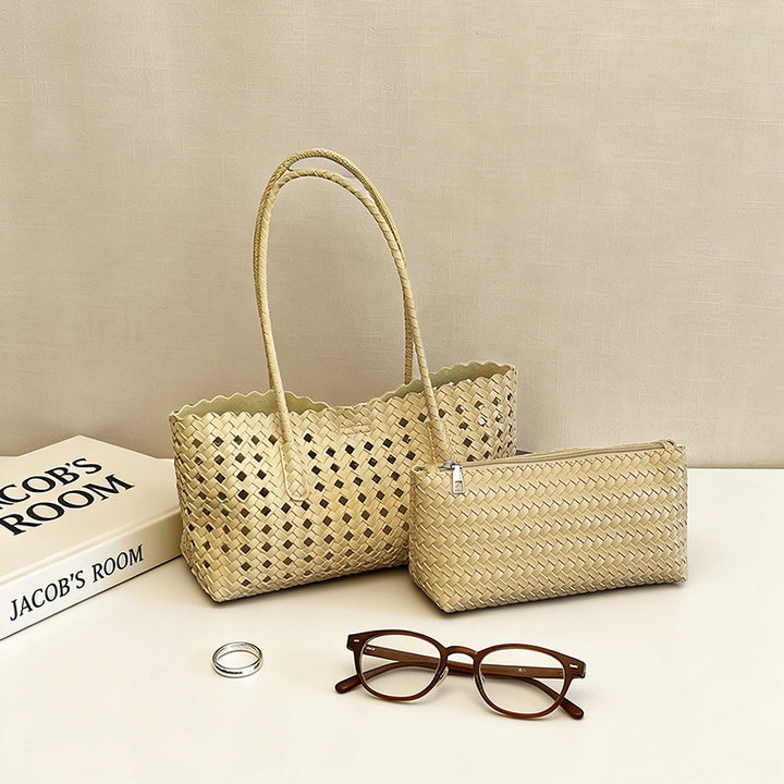 WoHandwoven Straw Market Tote Bag Kalsten