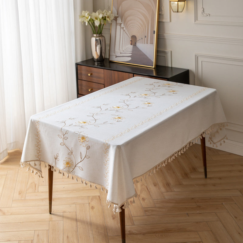 Bohemian Leaf Pattern Tablecloth